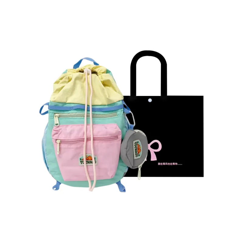 HACIN Nylon Backpack Women's Multicolor-0