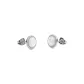 White Mother of Pearl Stud Earrings