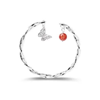 FUSSEM S999 Fine Silver Bangles Women's