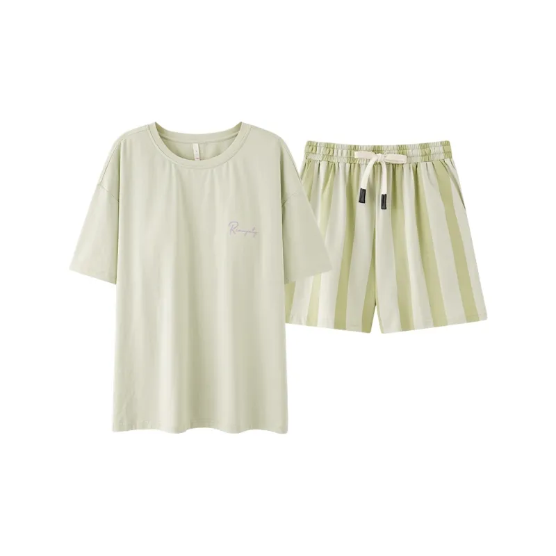 XIAFENYAN Pajama Set Women's Green-0