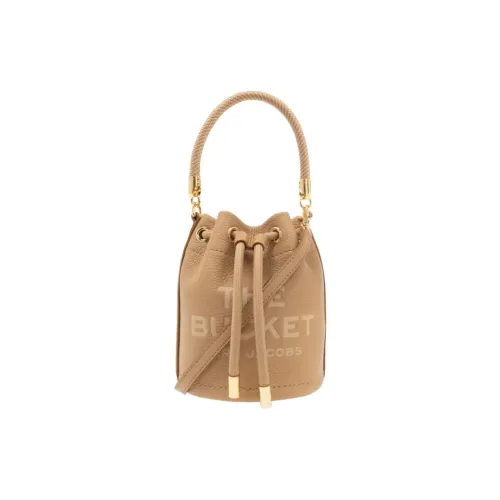 MARC JACOBS Leather Bucket Bag, Shoulder Bag, Crossbody Bag, Handbag Mini Women's Beige