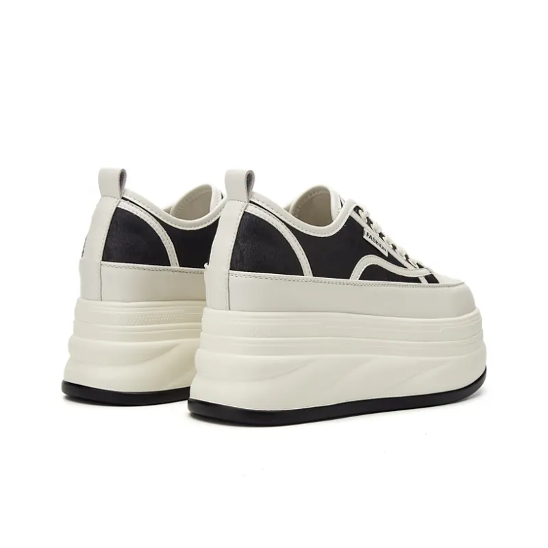 Jerden Smith Anti Slip And Wear Resistant Height Increasing Low Top Skateboard Shoes Women's-7