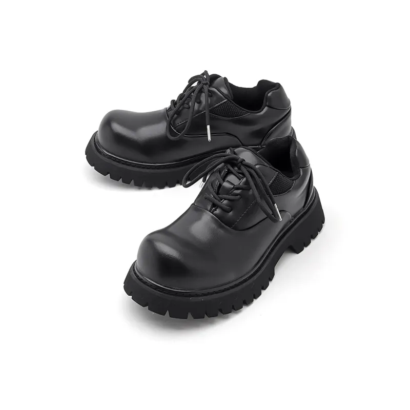 MODENGPAN Derby Shoes Casual Shoes Men's Black-2