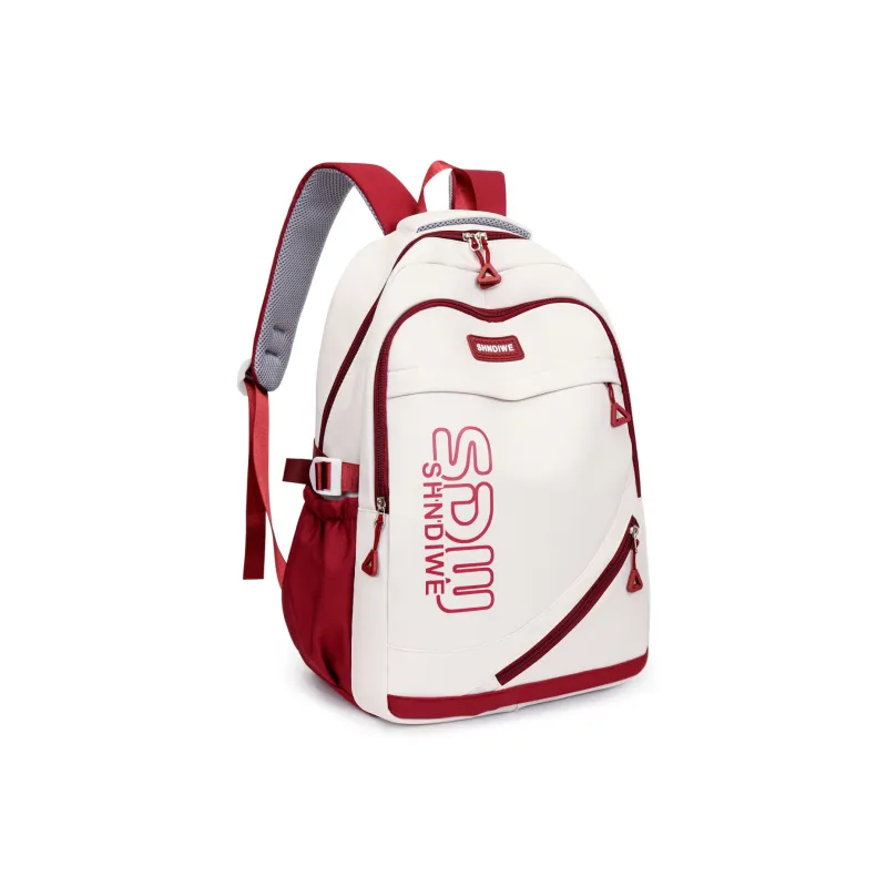 URBAN FOREST Oxford Backpack Regular Unisex Black/Burgundy/Blue/White & Red/White & Gray-9