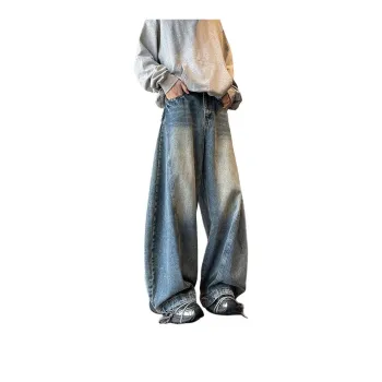WELTER EXPERIMENT Trendy Jeans Unisex Blue Single Item
