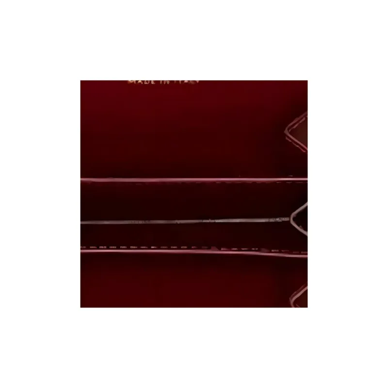 CARTIER Cow Leather Card Holder Women's Burgundy-3