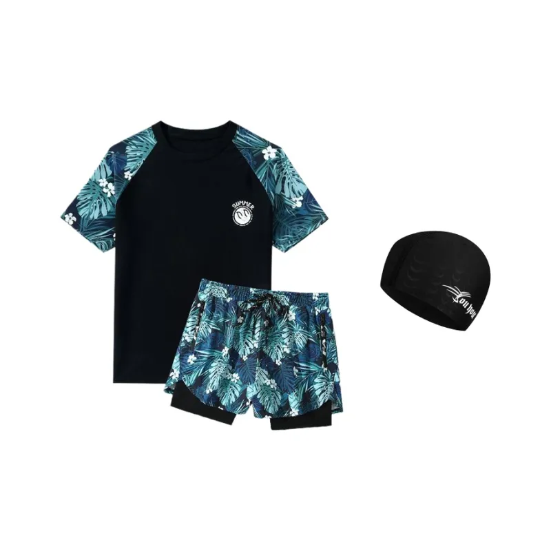 Youyou Swimming Sets Polyester Elastane Amily Travel To The Seaside Beach In Summer Men's-4