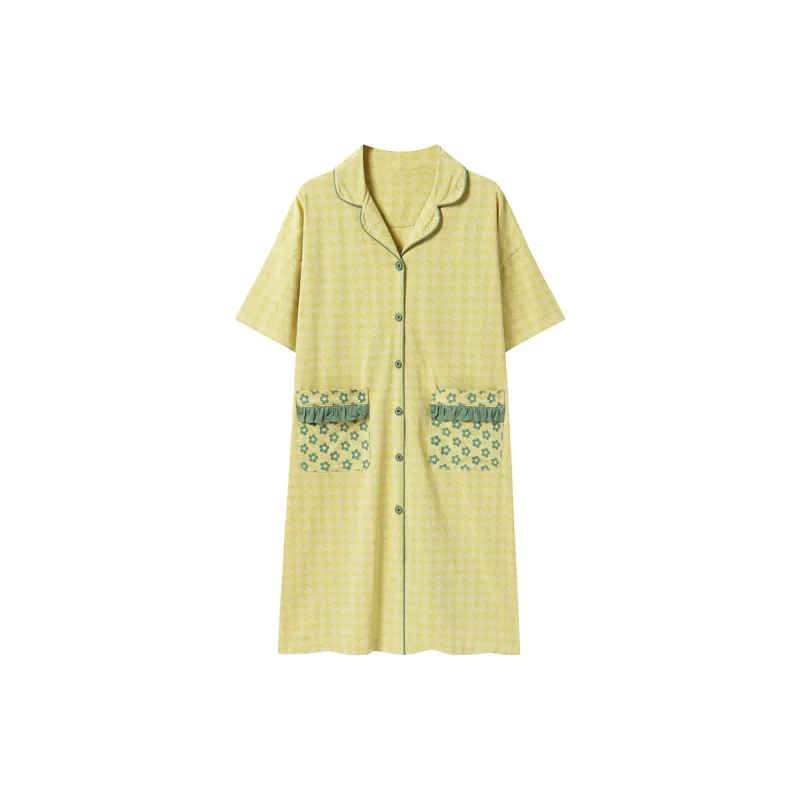 MADALLO Nightgown Women's Yellow Green-0