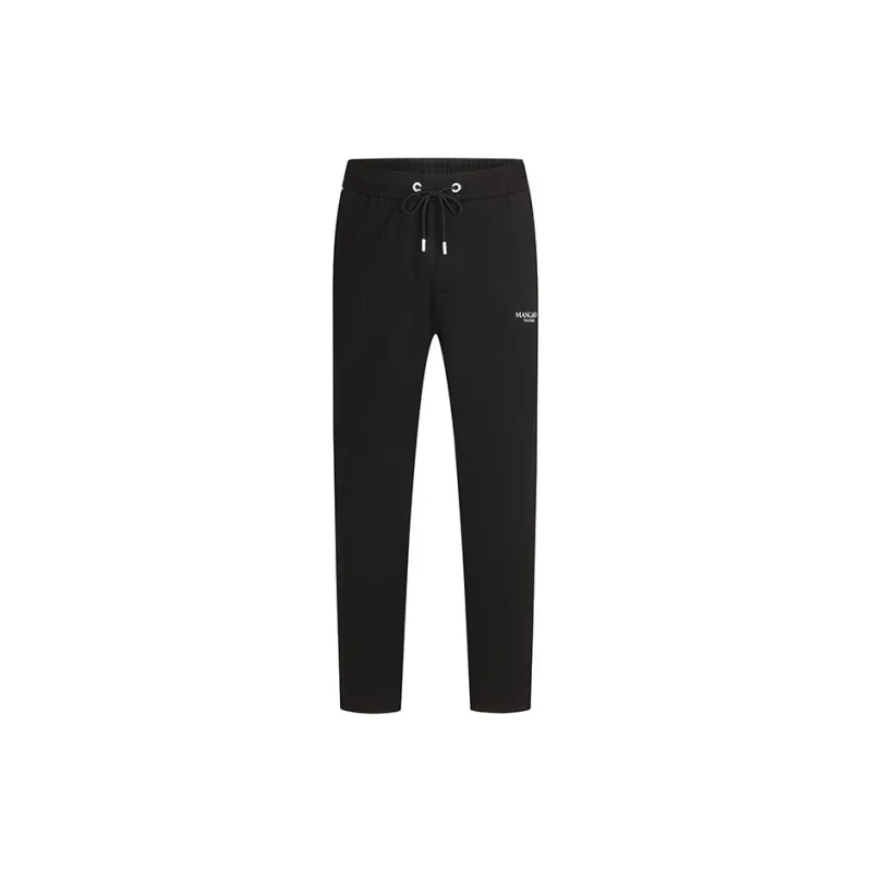 MANGANO Casual Pants Men Black Comes With Brand Shopping Bag-0
