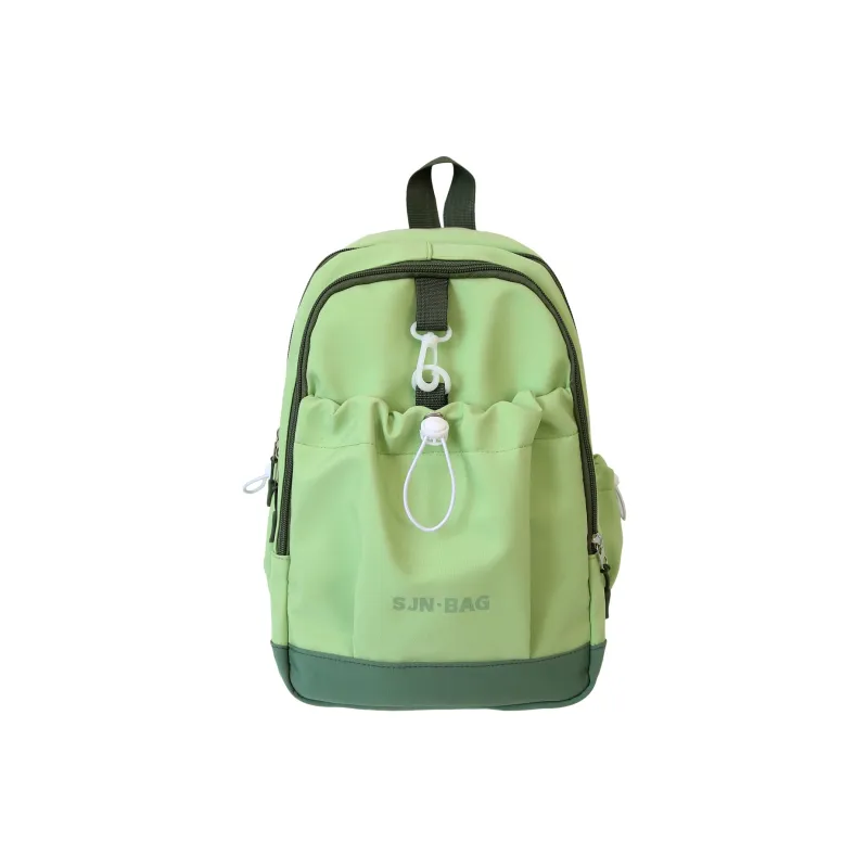 URBAN FOREST Nylon Backpack Unisex Black/Yellow/Green/Blue/Pink-7