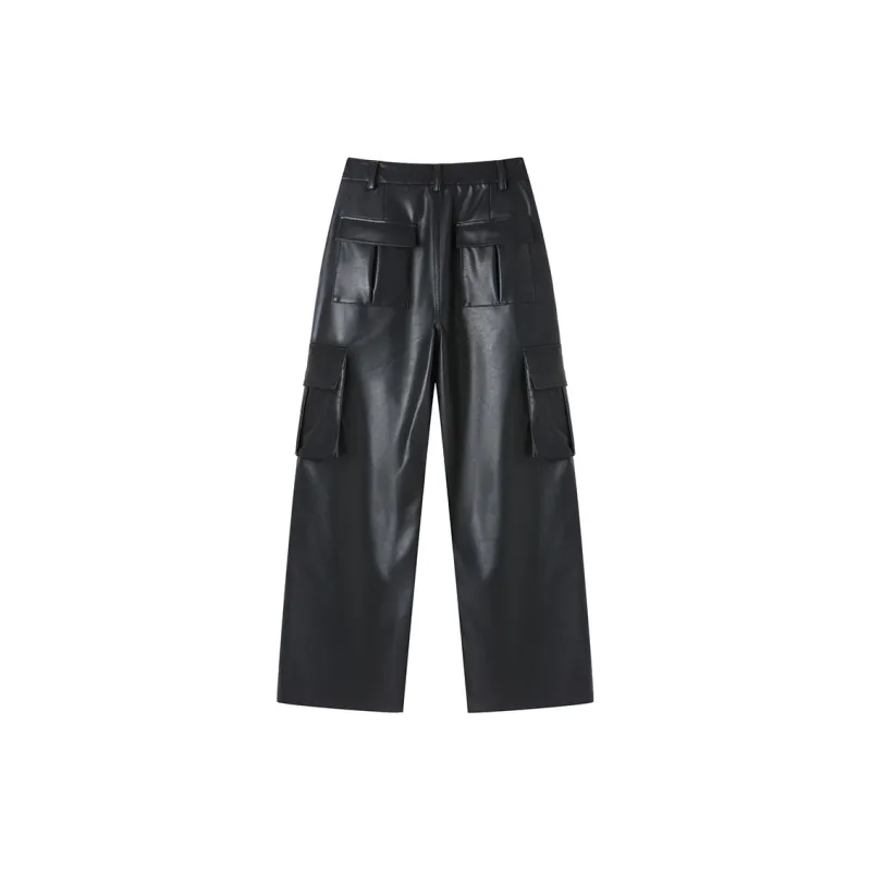 ANDREA MARTIN Leather Pants Women's-1