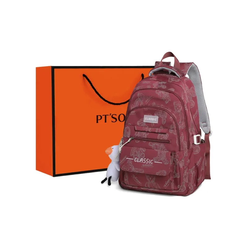 PT'SON Fabric Backpack Women's Multicolor-11