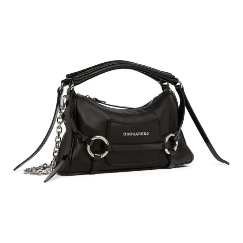 DSQUARED 2 Lambskin One Shoulder Handbags Women's Black-1