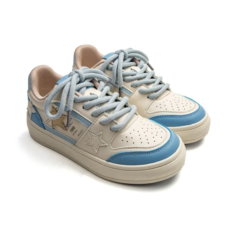 Far Waves Anti-Slip And Wear-Resistant Breathable Low-Top Skateboard Shoes Women's-1