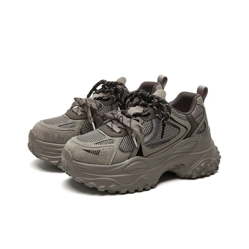 Jerden Smith Breathable Coverage Height Increase Low Top Chunky Sneakers Women's-6