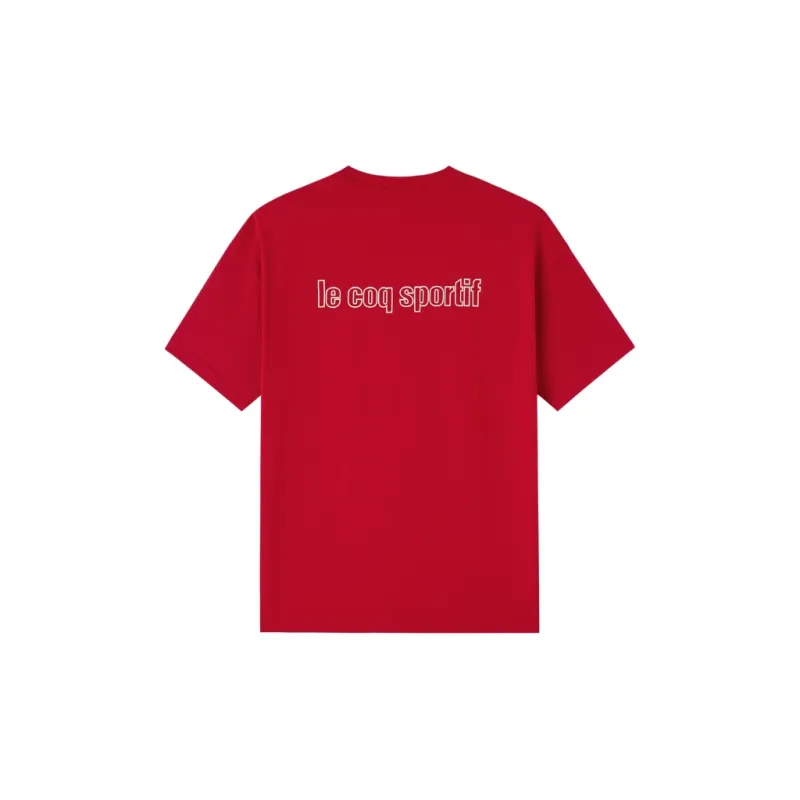 Le Coq Sportif T-Shirt Unisex French Red-1
