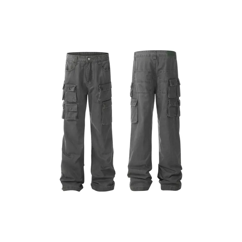 PANDA ADEVIL Jeans Unisex Gray-5