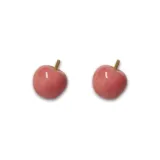 Honey Peach Stud Earrings