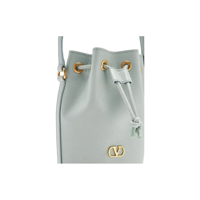 Valentino Calfskin Bucket Bags Crossbody Bag Shoulder Bag Mini Women's Blue-3