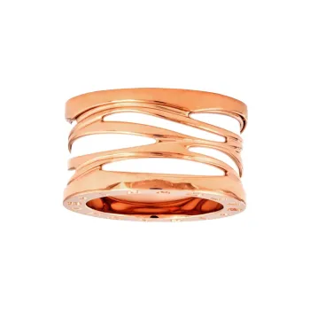 BVLGARI Rose Gold Ceramic Rings Women's