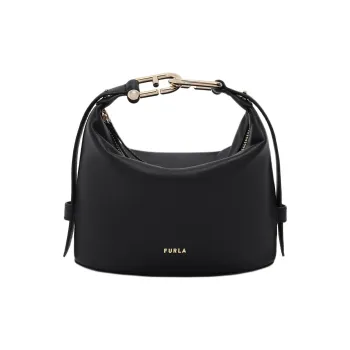 Furla Calfskin Handbag Mini Women's Black