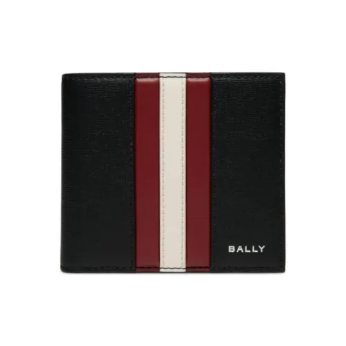 BALLY Cow Leather Leather Clip Zero Wallet Wallet Mens Black