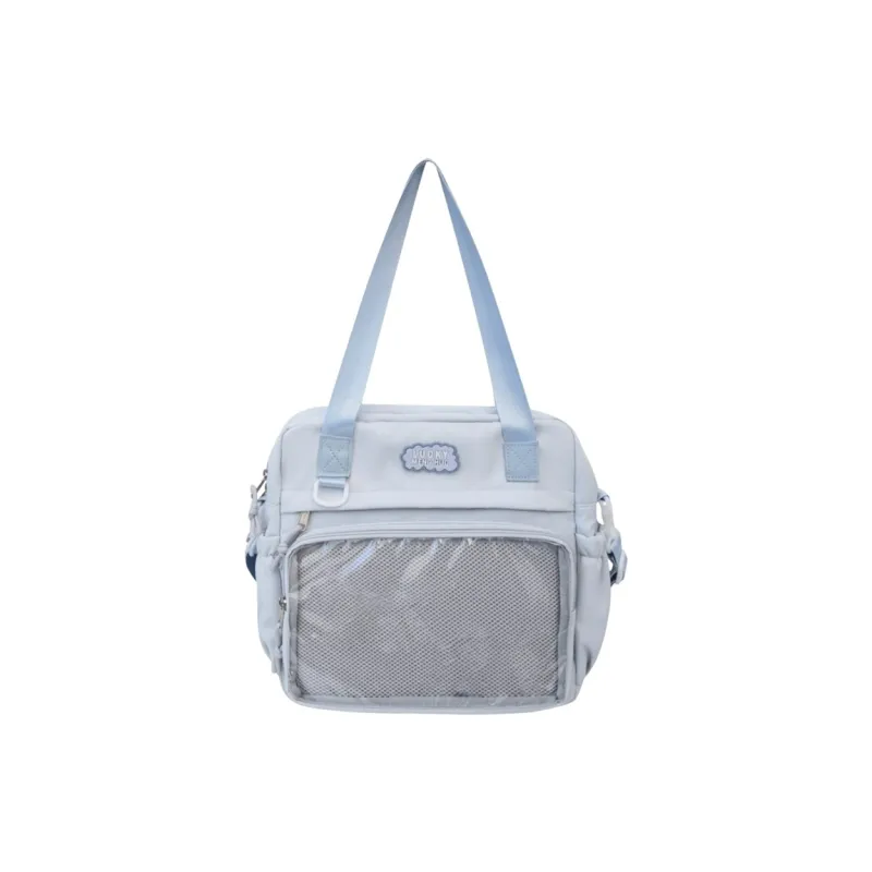 Tonlion Polyester Shoulder Bag Regular Unisex White/Blue-0