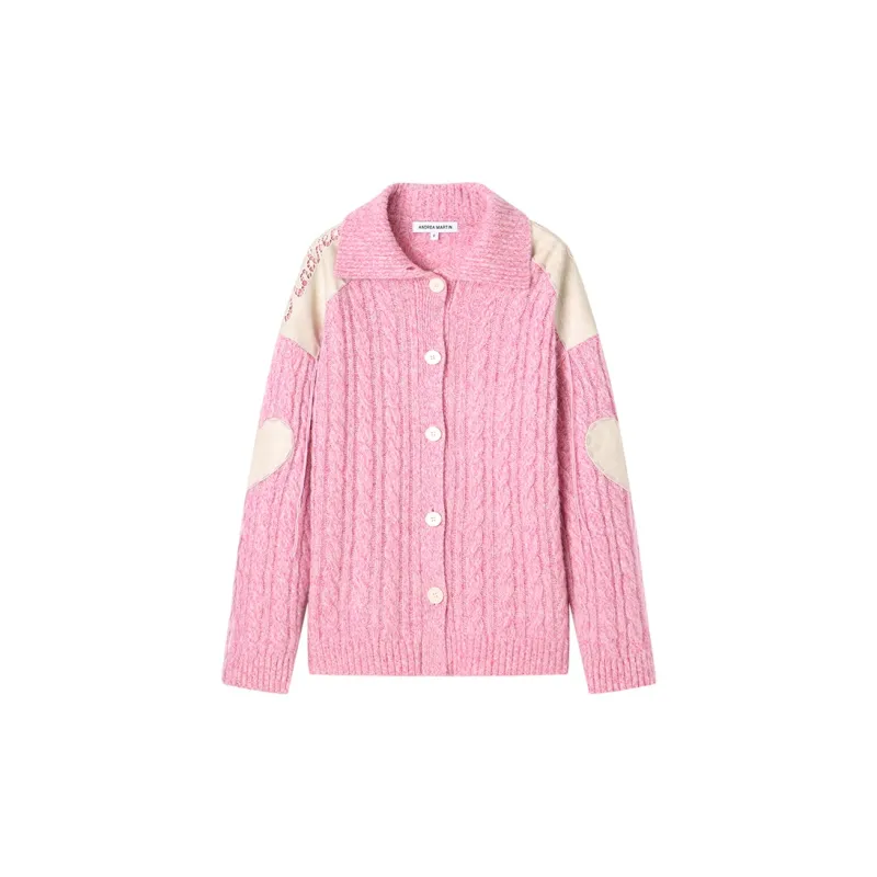 ANDREA MARTIN Knitted Fabric Cardigan Women's-0