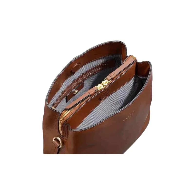 RADLEY Cow Leather Tote Bag Shopping Bag Shoulder Bags Medium Size Women's Brown-2