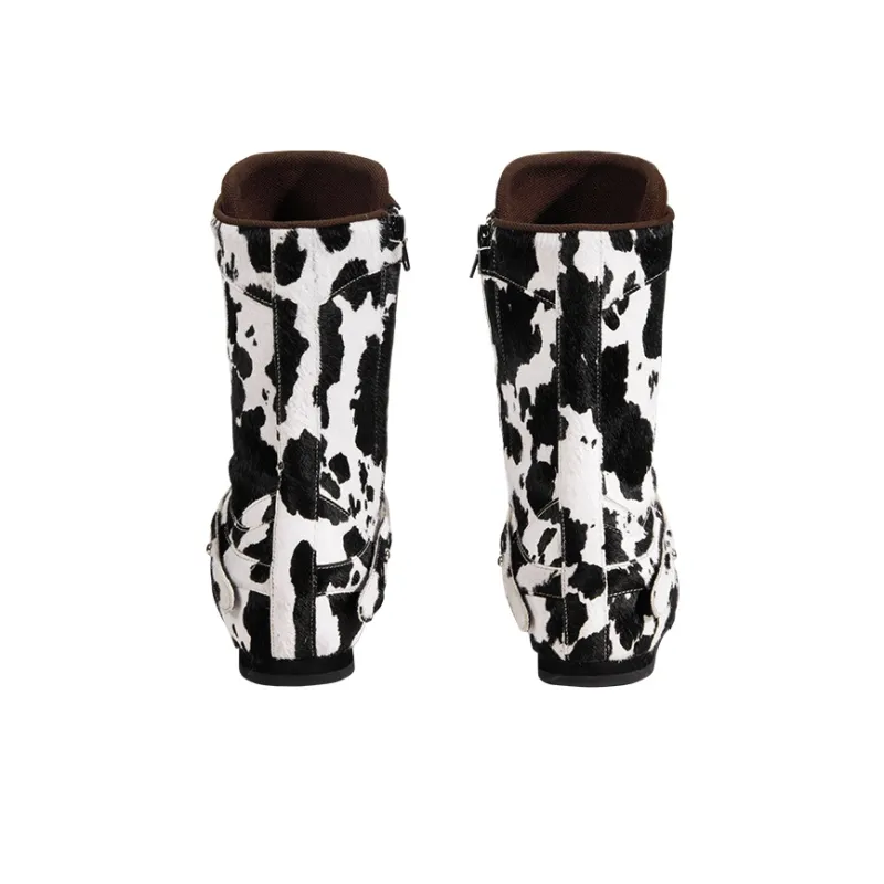 CONP Ankle Boots Unisex Multicolor Milk Texture-4