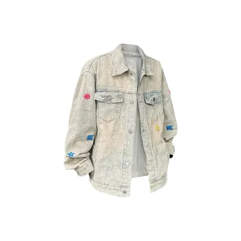 FORCEPULR Denim Jackets Unisex Yellow Mud