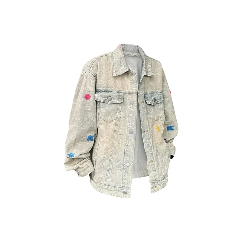 FORCEPULR Denim Jackets Unisex Yellow Mud-0