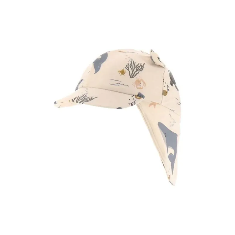 Liewood Recycled Polyester Elastane Baseball Caps Unisex Beige-0