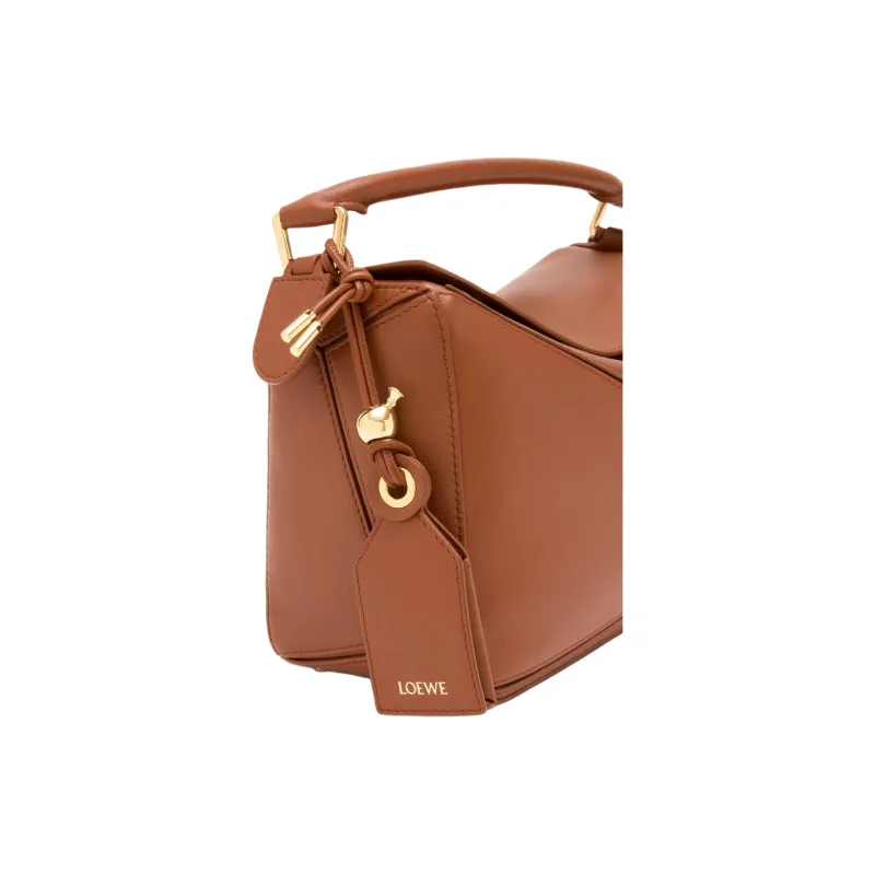 LOEWE Puzzle Sheepskin Shoulder Bag, Crossbody Bag, Handbag Trumpets Women's Brown-9
