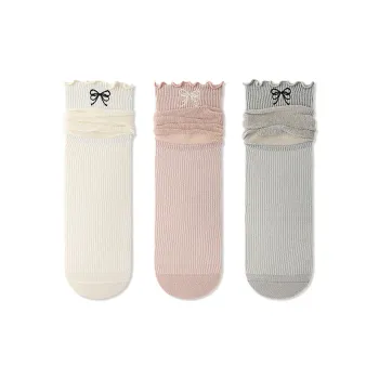 JIAZINI Mid Calf Socks Women's Combo Set