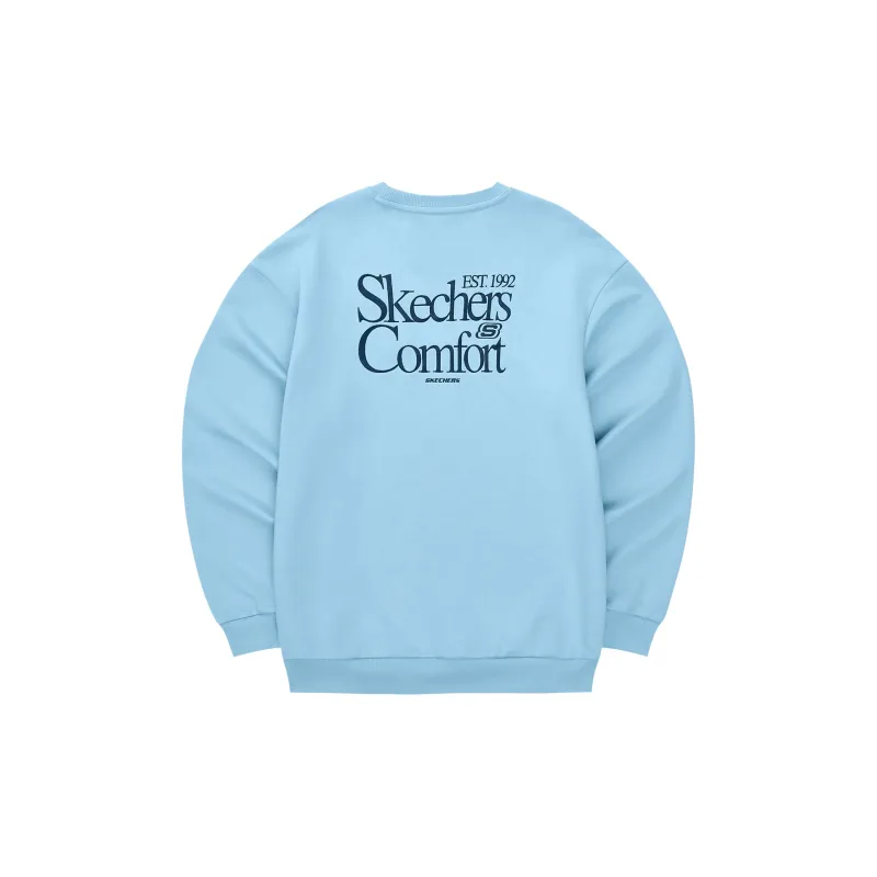 Skechers Sweatshirt Unisex Glacier Lake Blue-1