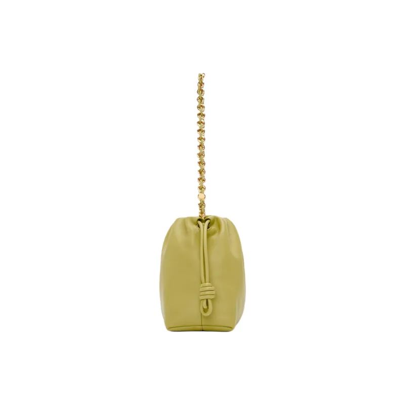 LOEWE Sheepskin Handbags Clutches Medium Size Women's Light Moss Green-5