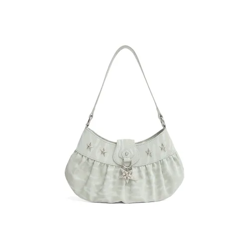 JACD PU Shoulder Bag Regular Women's White/Silver/Green