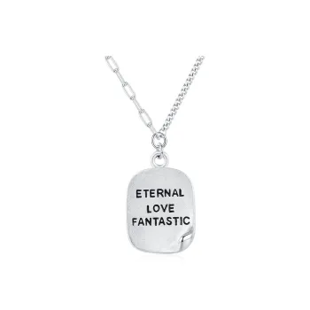 YUDIAN S925 Silver Necklaces Men's Trendy Jewelry Amulet Advanced AB Chain