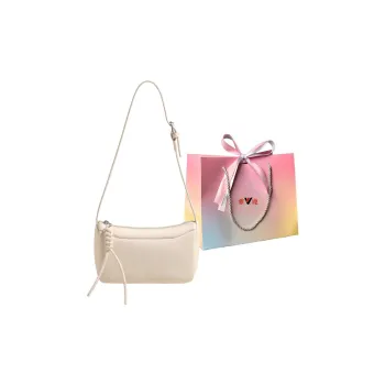 Yalu PU Shoulder Bag, Crossbody Bag Regular Women's Silver/Ecru/Black/Red