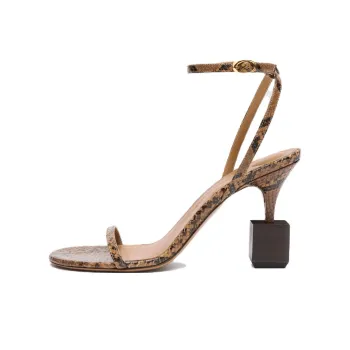 Jacquemus The Bisou One Strap Sandals 9cm Women's Brown