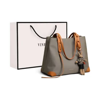 VINEY Oxford Tote Bag Shopping Bag Shoulder Bag Large Size Women's Multicolor
