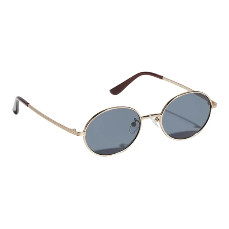 UNIQLO Metal Round Sunglasses Unisex Gold-2