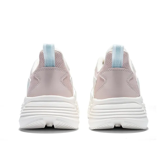 361° Cushioning Breathable Lightweight Low-Top Casual Running Shoes Women's Feather White Fresh Pink-4