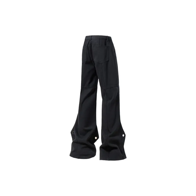 BLANC & ECLARE Fitted Bootcut Casual Mid Rise Jeans Unisex-6