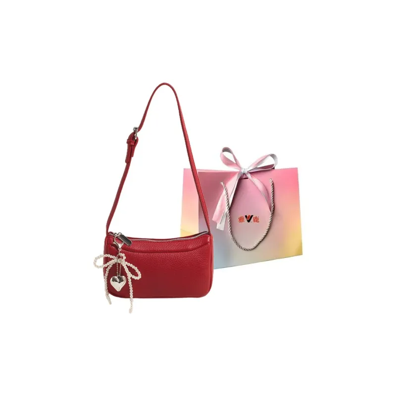 Yalu PU Crossbody Bag, Shoulder Bag Regular Women's Silver/Black/Red/Ecru-18