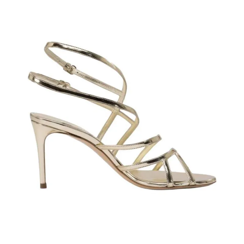 Casadei One Strap Sandals Women's Gold-1