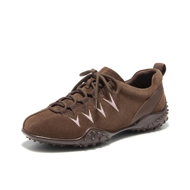 Beau Today Cushioned Slip-Resistant Abrasion-Resistant Low-Top Casual Shoes Women's Apricot-7
