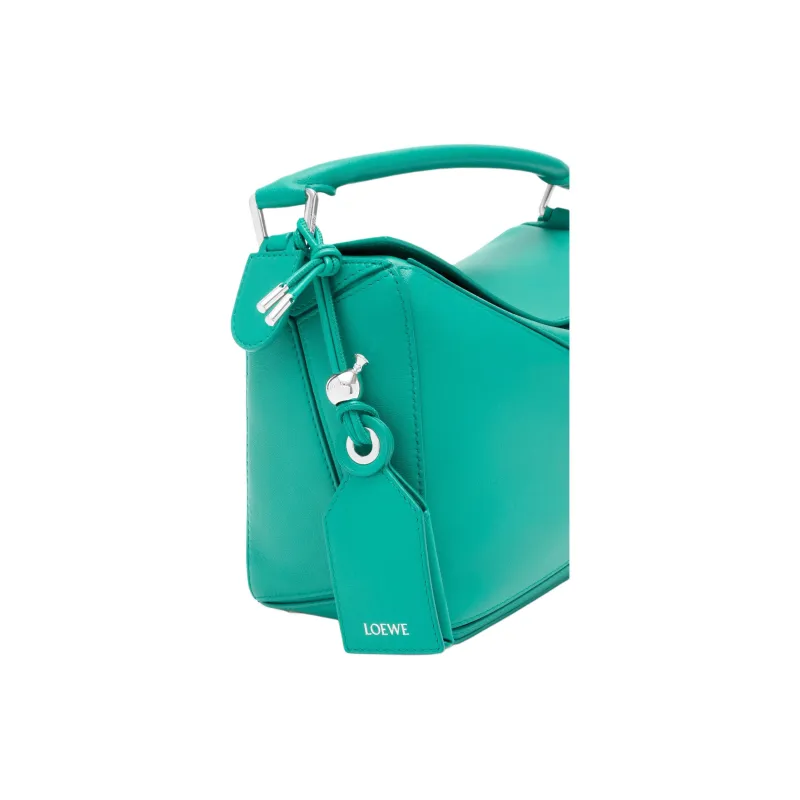 LOEWE Puzzle Nappa Sheepskin Shoulder Bag, Crossbody Bag, Handbag Trumpets Women's Aquamarines Stone Color-5