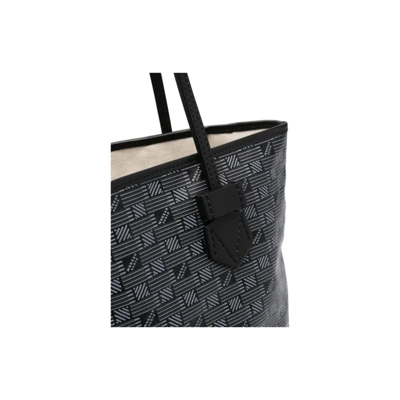 MOREAU Calfskin Tote Bag Shopping Bag Shoulder Bags Women's Black-3